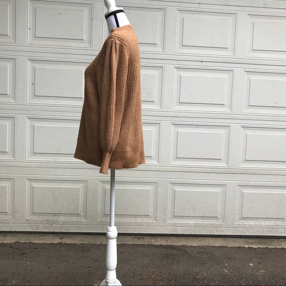 Halogen Oversized mock neck rust sweater I or 1 - Picture 7 of 14